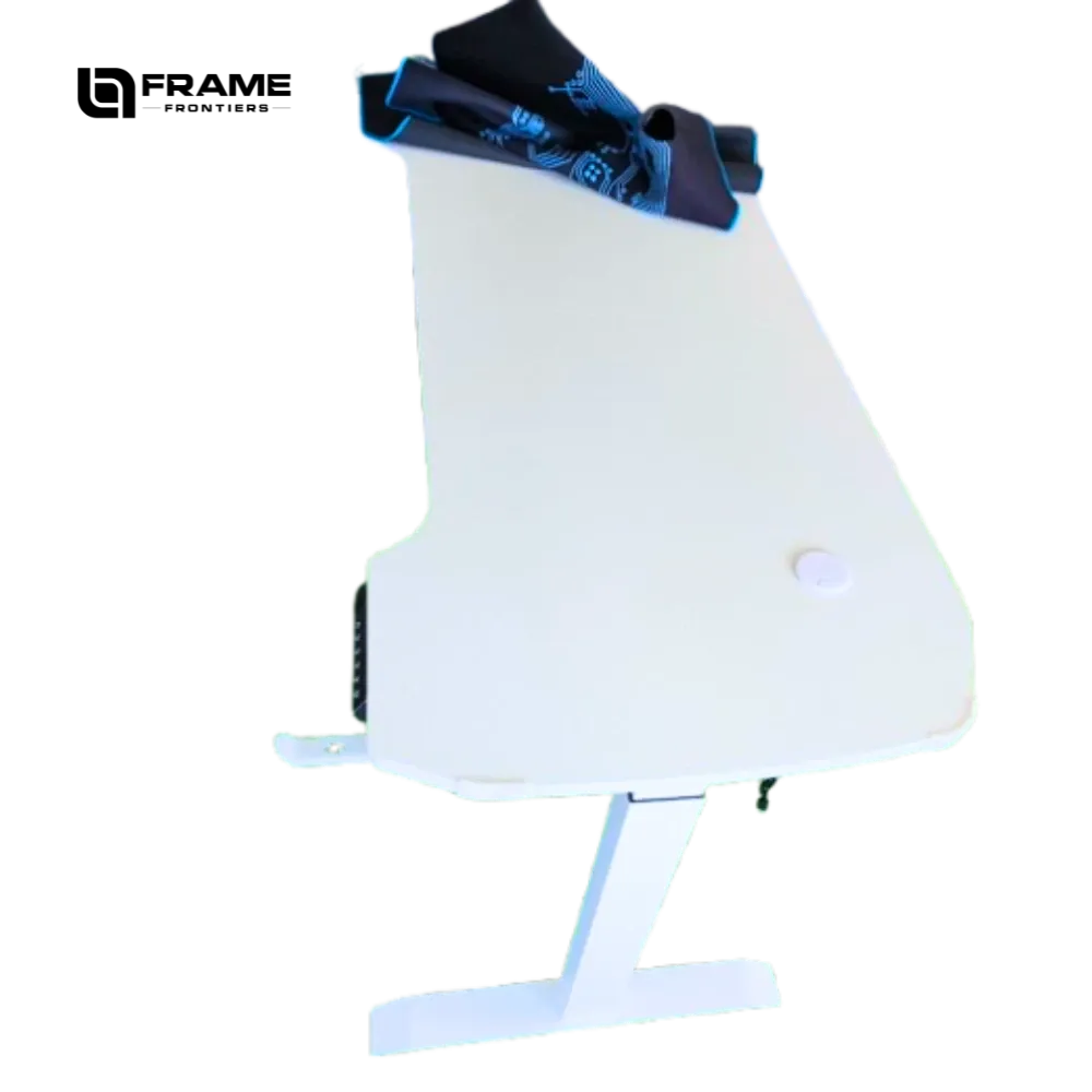 1.4m x 0.6m white desk